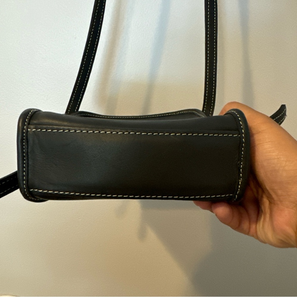 Vintage Coach Bellini Purse Crossbody Bag Leather #9139 , Costa Rica Black - Picture 5 of 8